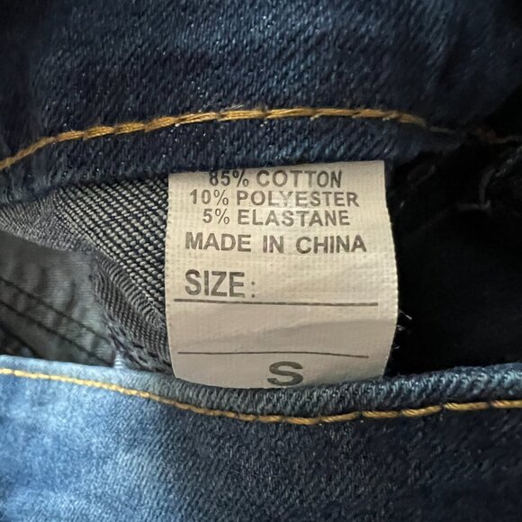 Color 3 Collections Women's Blue Medium Wash Distressed Flare Demin Jean, Size S - Picture 8 of 11